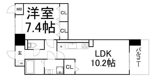 【間取り】 | 天神　戎　長柄