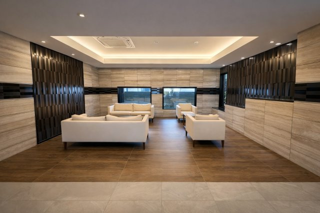 プレサンスロジェ金山駅前のロビー
