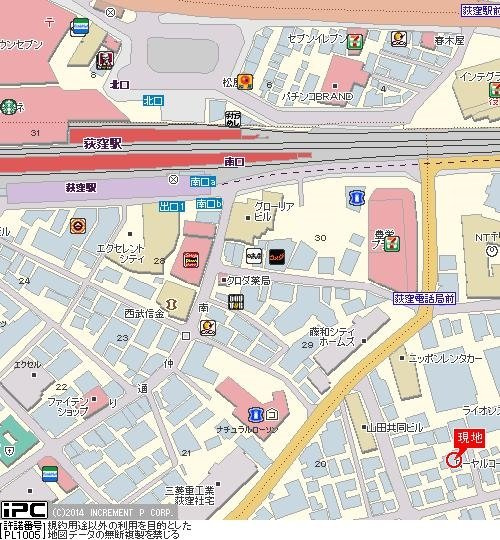 プレール荻窪南の地図