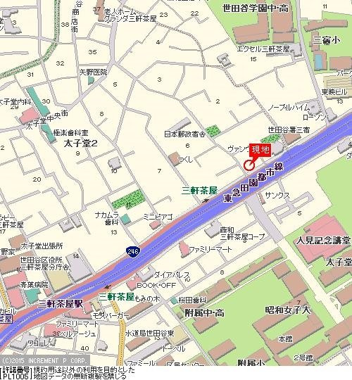フェニックス三軒茶屋の地図