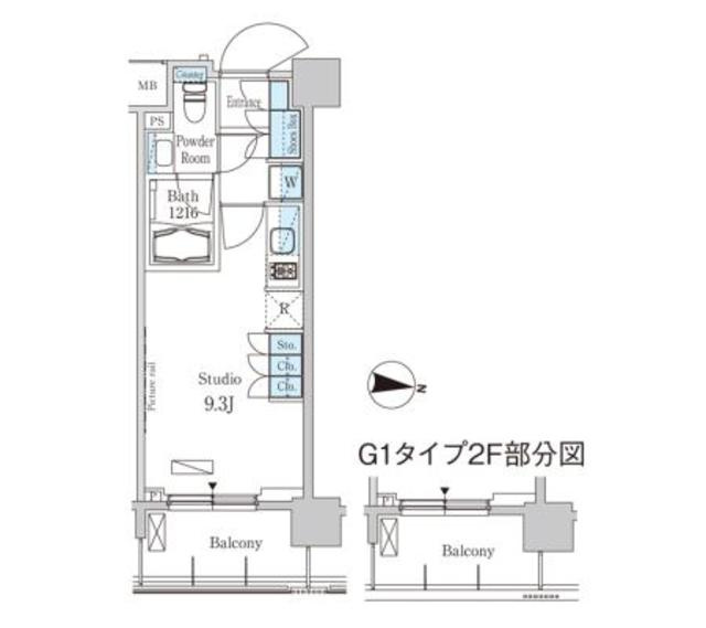 パークアクシス東高円寺の間取り