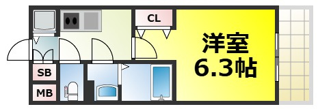 【間取り】 | レオンコンフォート堀江公園 仲介手数料無料