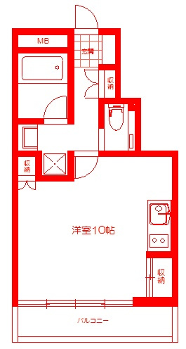 鎌倉市大船２丁目の賃貸マンションの間取り