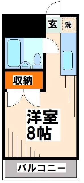 反転タイプのお部屋となります。