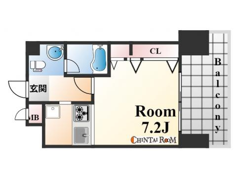 神戸市灘区友田町３丁目の賃貸マンションの間取り