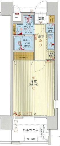 ライジングコート深江本町フラワーパークの間取り
