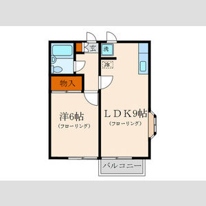 神戸市灘区神前町４丁目のアパートの間取り