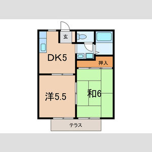 神戸市東灘区本山中町２丁目の賃貸マンションの間取り