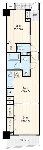 オーキッドレジデンス高円寺の間取り|間取りです。