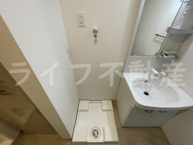 F　mirai　Noelの洗面所|脱衣スペースもあります