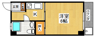 クレアコーポの間取り