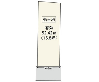 【土地図】 | 松ヶ崎正田町　新築戸建【建築条件付き土地】
