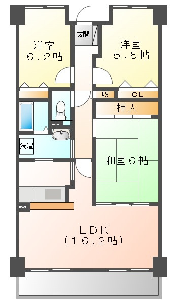 サーパス藤原西町の間取り