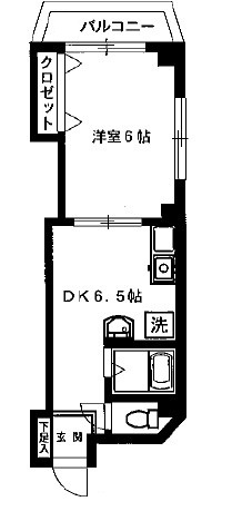 キャピタル永代の間取り|間取りです。