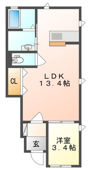 【間取り】 | シャガール　B棟