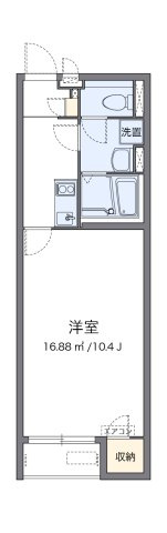 【間取り】 | クレイノステラ　庭瀬 | 代表的な間取のため実際の間取とは異なる場合があります