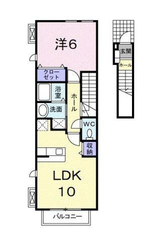 【間取り】 | ヴィラ　白鳩　Ｂ