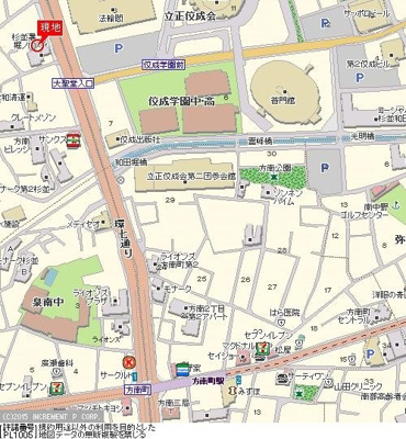 【地図】 | モナーク杉並堀ノ内