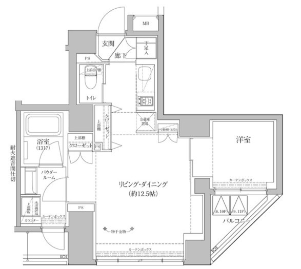 RELUXIA上野EASTの間取り|間取りです。