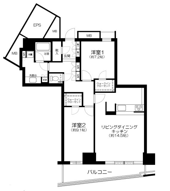 キャピタルマークタワーの間取り
