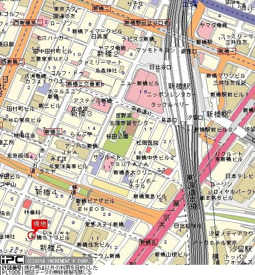 パレステュディオ汐留ＷＥＳＴの地図