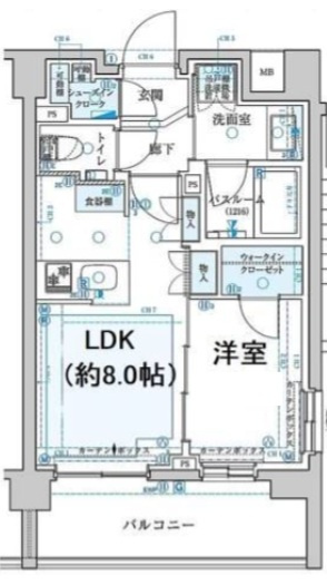 クリオラベルヴィ王子の間取り|間取りです。