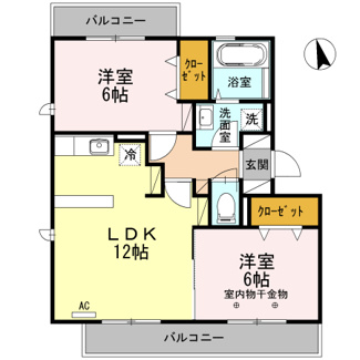【間取り】 | フローラM