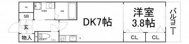 【間取り】 | レオンコンフォート本町東2