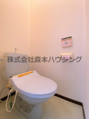 【トイレ】 | 　石橋ハイツB | 落ち着いたトイレです