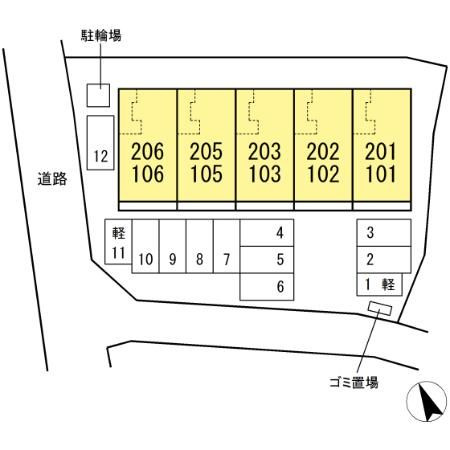 D-ROOM上葛原の区画図