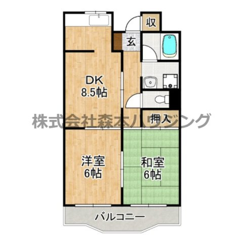 【間取り】 | 　ロイヤル忍ケ丘