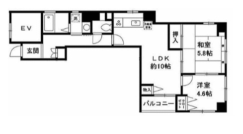 カーサマジカル浅草の間取り