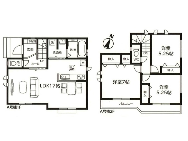 【間取り】 | 北本市西高尾第１　新築住宅