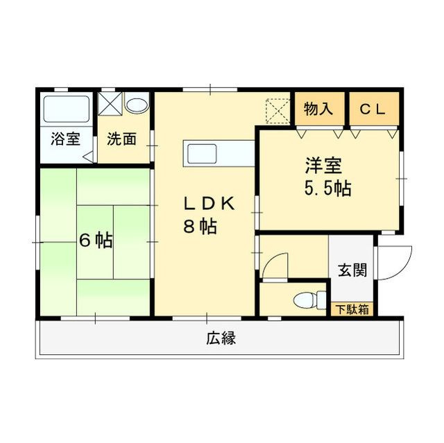 伊加賀本町平屋の間取り