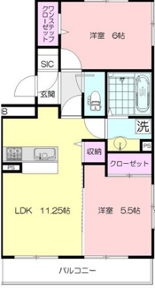 【間取り】 | ブルー・ローズ | 間取り図