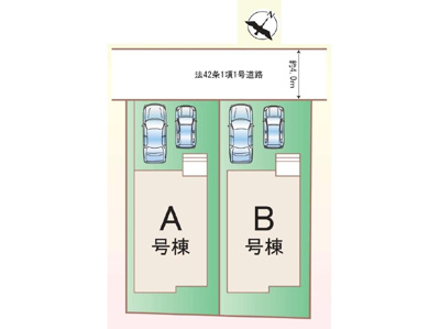 【区画図】 | 北本市東間第6　新築住宅
