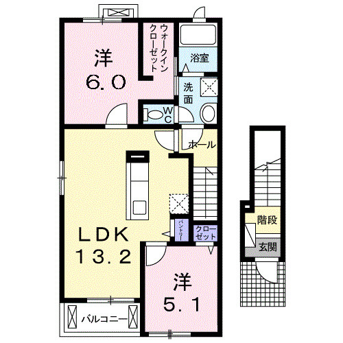 【間取り】 | サンライズ　Ｄ