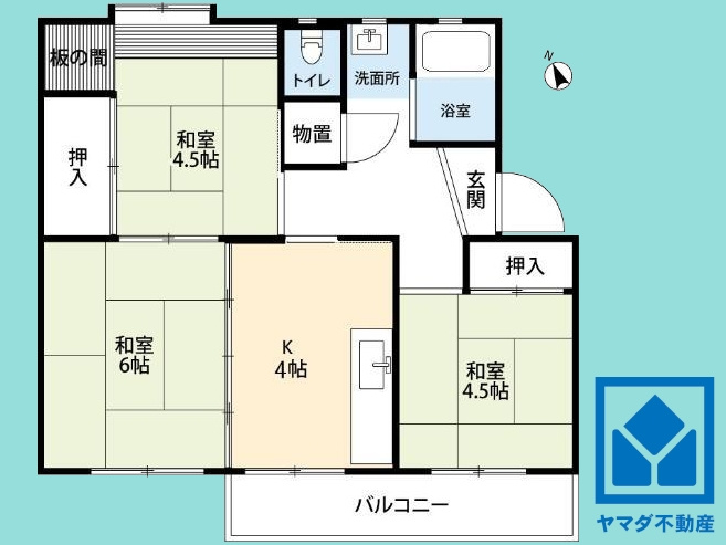 御園団地六号棟の間取り