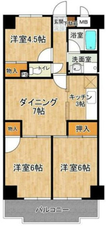 【間取り】 | コートヒルズアザリア | 間取り図
