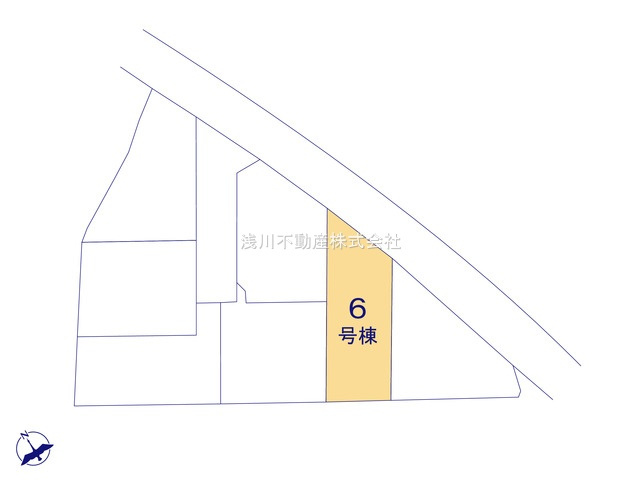 八王子市　楢原町　新築一戸建て　４期の区画図|～全7棟の新しいコミュニティが誕生～
