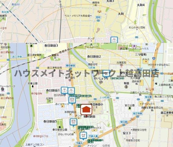ヴィラージュⅤの地図|位置図