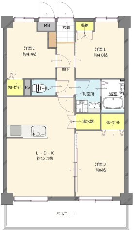【間取り】 | ライオンズマンション今宿