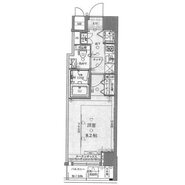 プレスタイル入谷の間取り