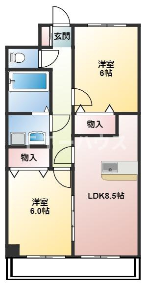 千葉市花見川区幕張本郷７丁目の賃貸マンションの間取り