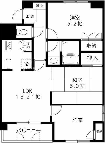幕張イーストの間取り|広々とした３ＬＤＫの物件です☆