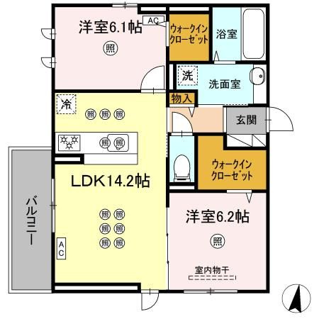 禄の間取り