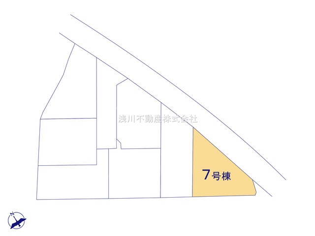八王子市　楢原町　新築一戸建て　４期の区画図|～全7棟の新しいコミュニティが誕生～