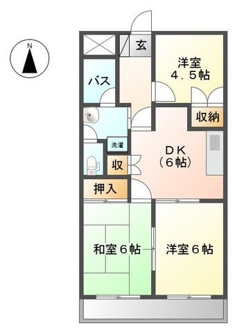 パープルメゾンの間取り