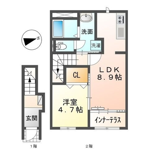 フィールドアップ横井の間取り