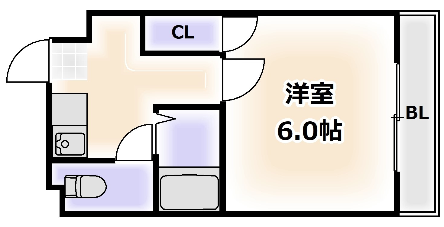 ベルフレージュ住吉の間取り